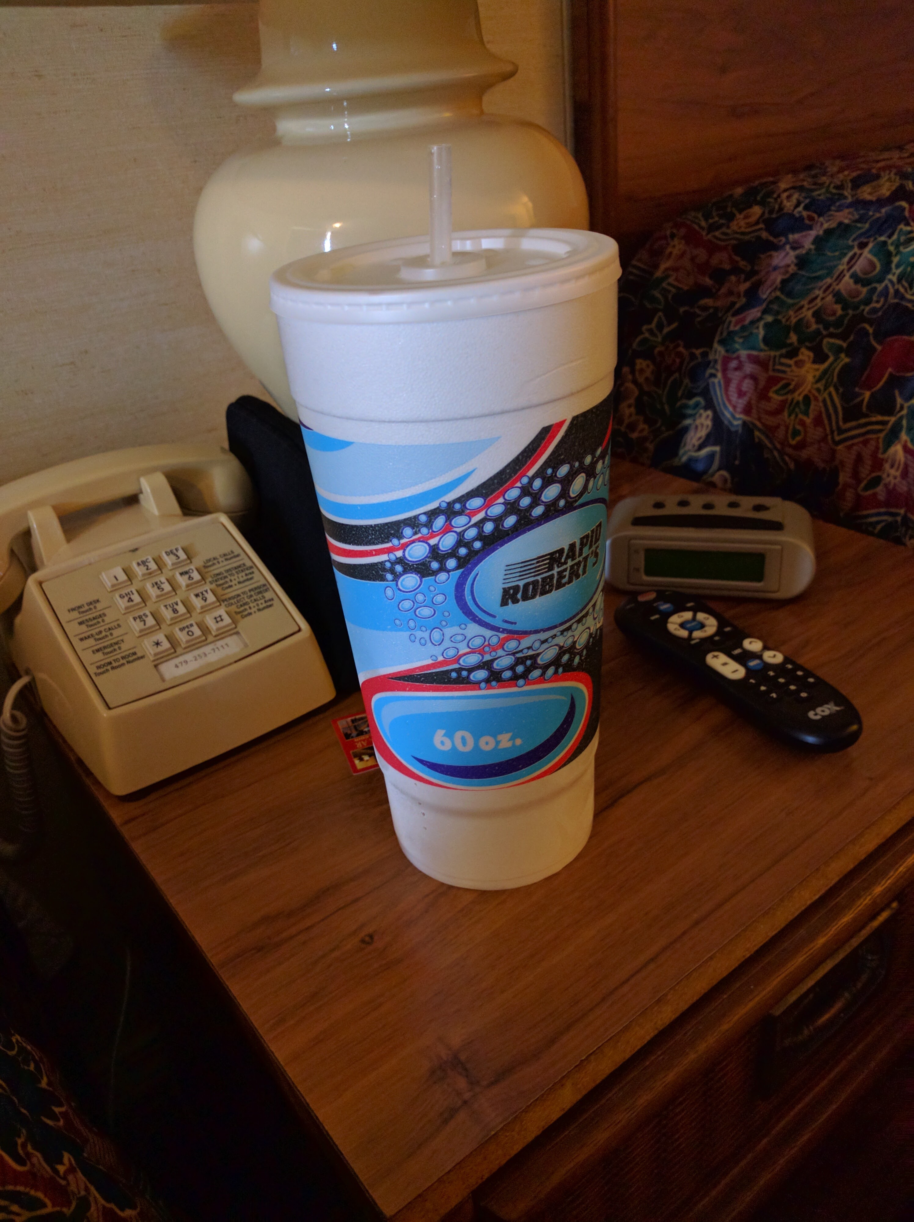 Giant 60-ounce soft drink cup