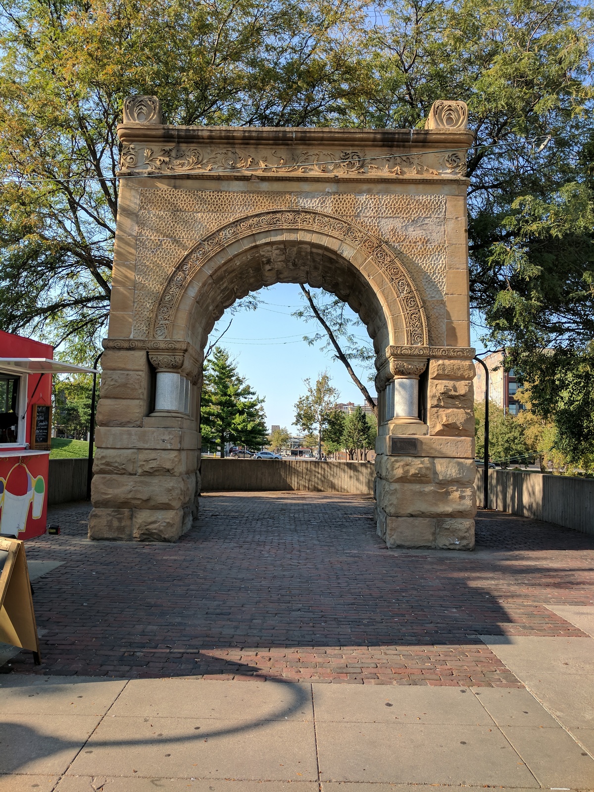 An arch downtown